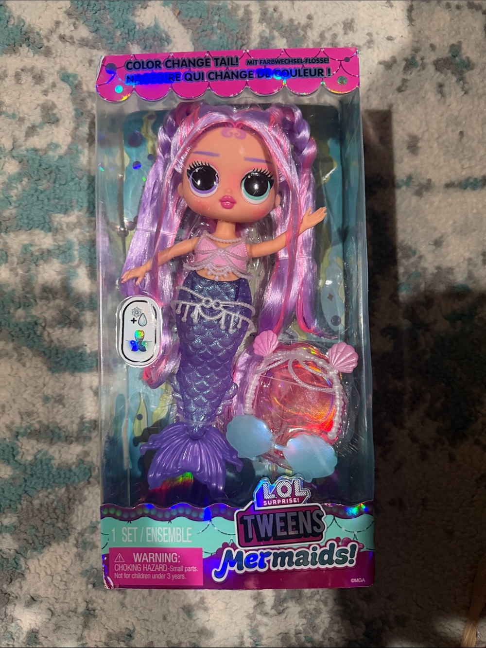 L.O.L. Surprise! Tweens Mermaid Doll - Pink & Purple Hair w/ Color Changing Tail